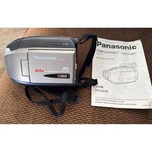 Panasonic PV-L678 palmcorder Camera & Manual Only Parts Or Repair No Way To Test